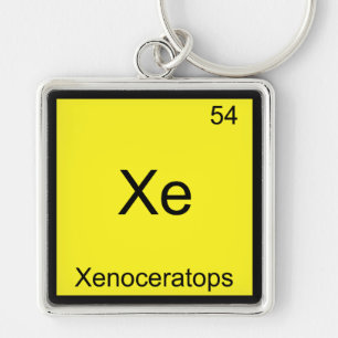 Chaveiro Xe - Xenoceratops Símbolo do Elemento de Química D