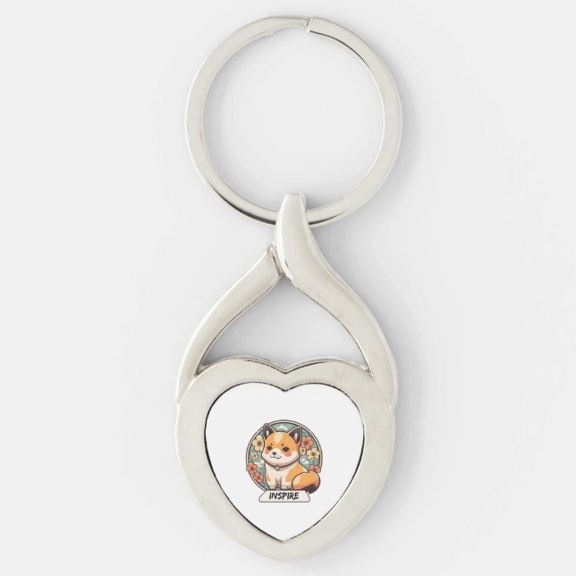 Chaveiro Xiba Inu Cute (Frente)
