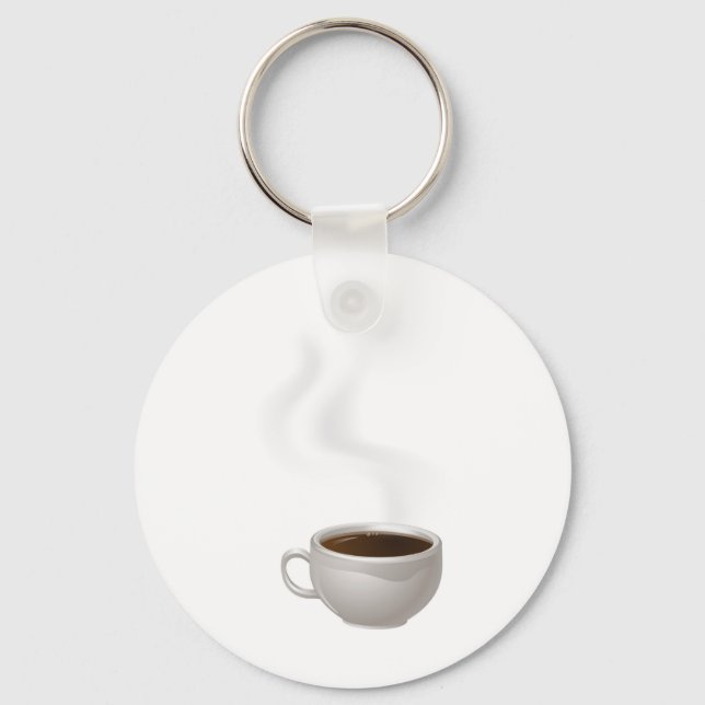 Chaveiro Xícara de café a vapor (Frente)
