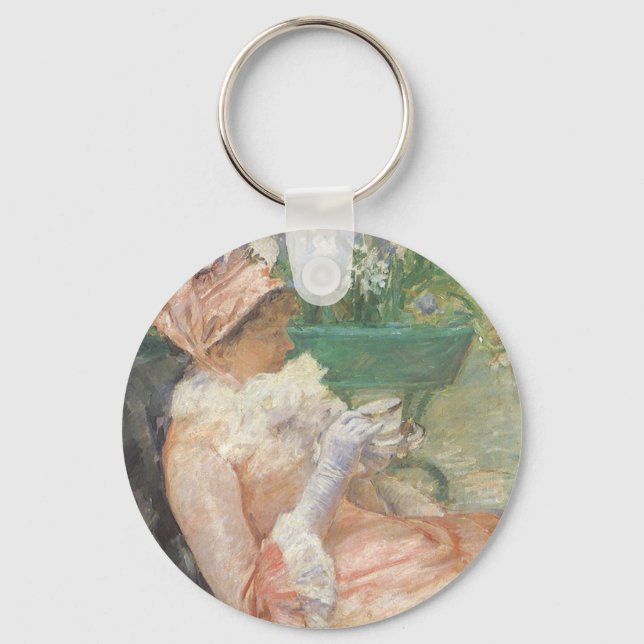 Chaveiro Xícara de Chá de Mary Cassatt, Impressionismo Vint (Frente)