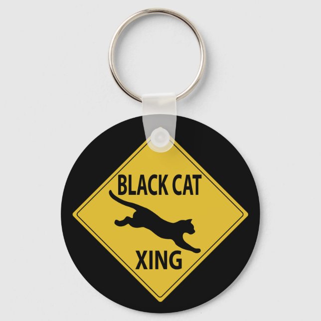 Chaveiro Xing de Gato Preto (Frente)