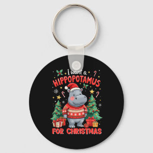 Chaveiro Xmas Eu Quero Um Hippopotamus Para O Hipp De Natal
