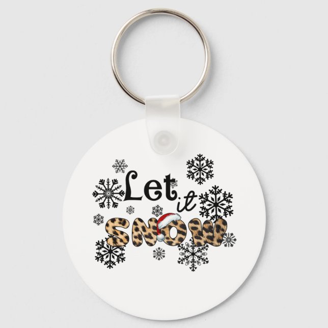 Chaveiro Xmas Gift Deixa-A Neve Leopardo (Frente)