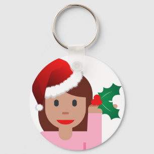 Chaveiro xmas information girl emoji