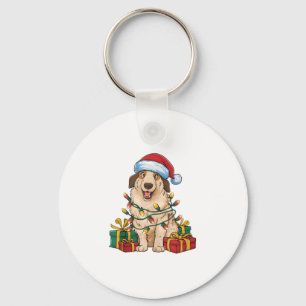 Chaveiro Xmas Lighting Santa Hat Anatolian Shepherd Chr