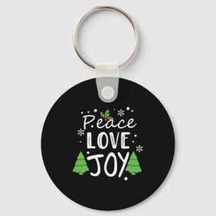 Chaveiro Xmas Peace Love Joy