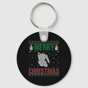 Chaveiro Xmas Pjs Matando Jiu Jitsu Fighter Ugly Christmas