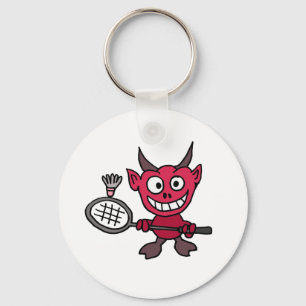 Chaveiro XY- Devil Playing BADminton Cartoon