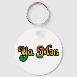 Chaveiro Ya Mon Jamaica Slang Engraçada Camiseta jamaicana