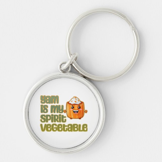 Chaveiro Yam É Meu Espírito Vegetal Clássico (Frente)