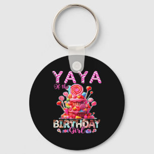 Chaveiro Yaya da menina do aniversário doce doce correspond