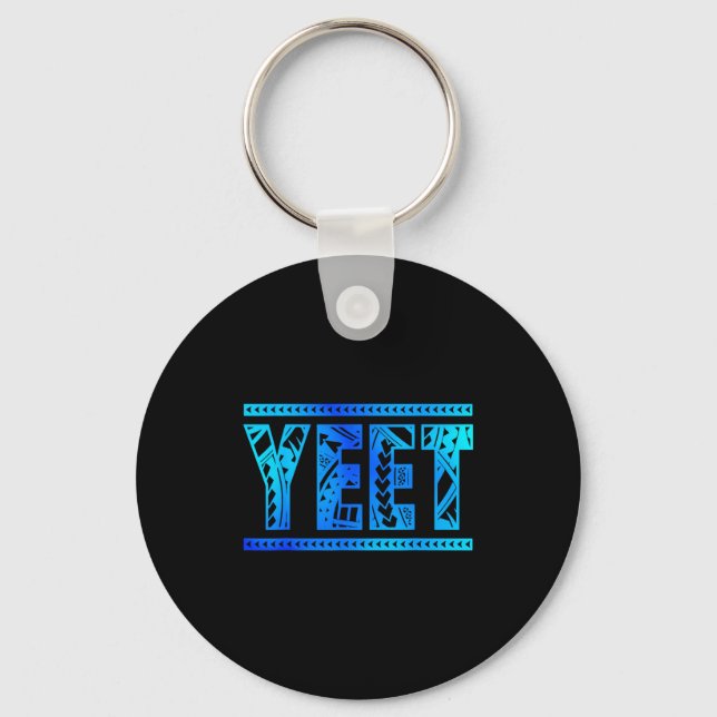Chaveiro Yeet Tribal Art Funny Quote For Men Boys Kids Wome (Frente)