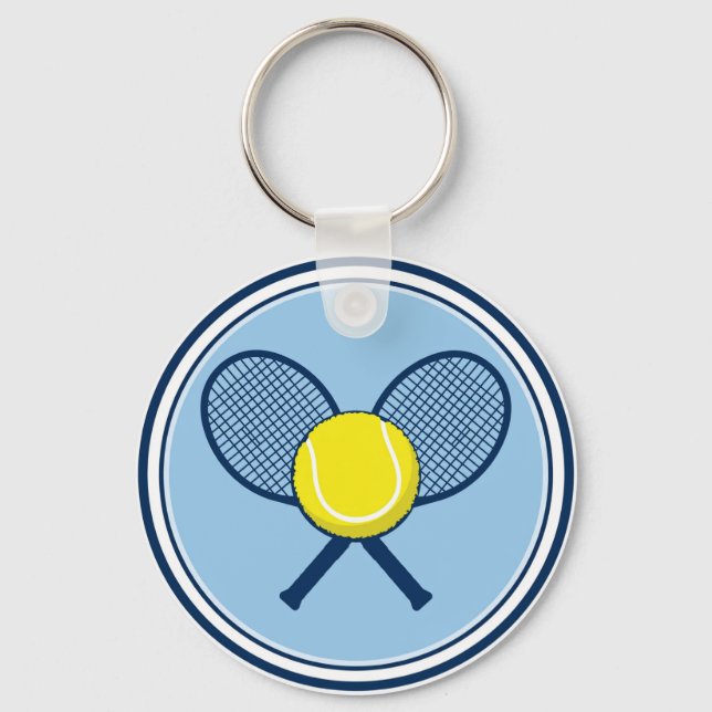 Chaveiro Yellow Tennis Ball Racket Keychain (Frente)