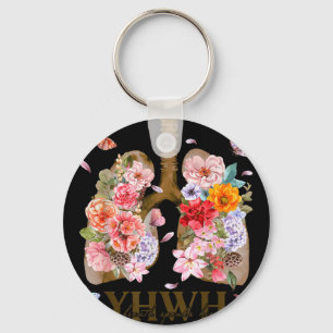 Chaveiro Yhwh Pulmão Floral Camisa Cristã _ Gráfico de Fé