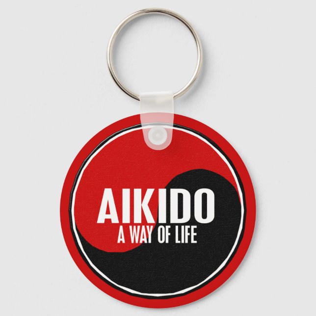Chaveiro Yin Yang Aikido 1 (Frente)