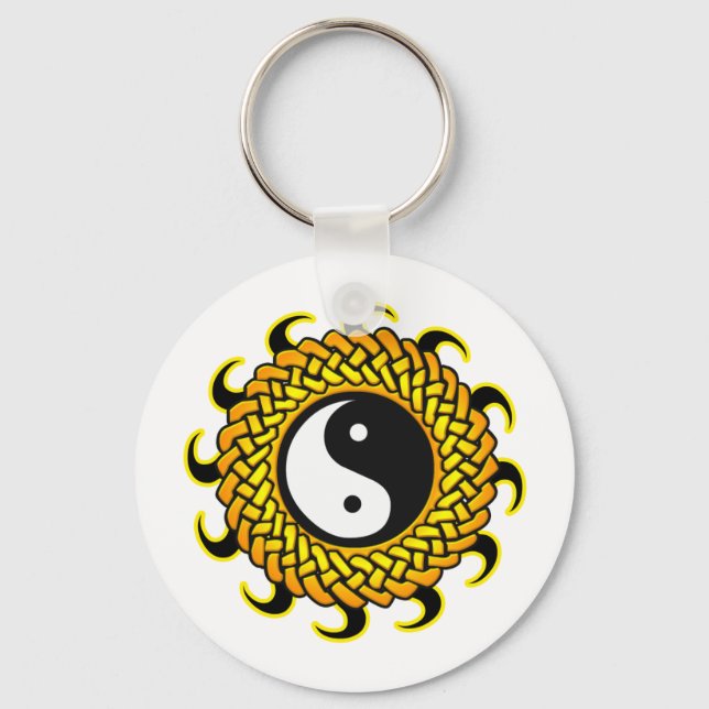 Chaveiro Yin Yang Braided Sun (Frente)
