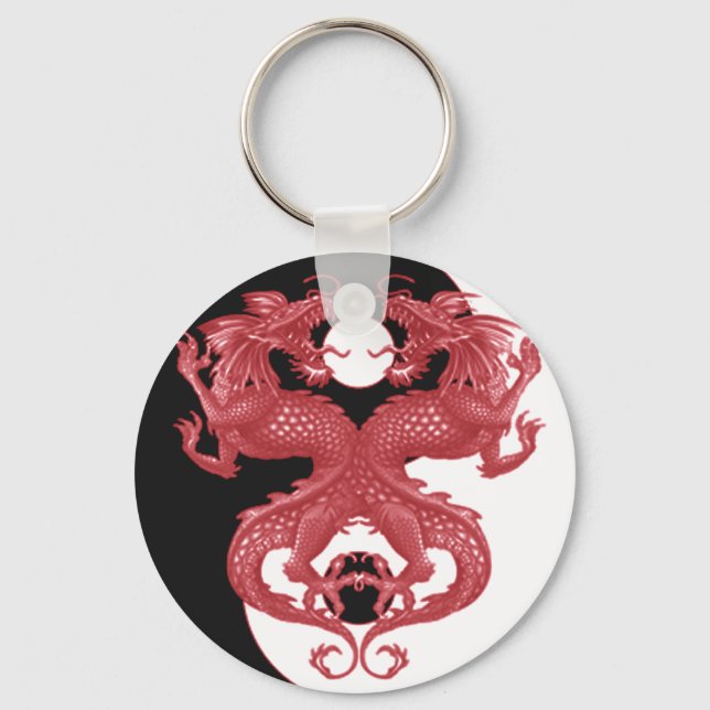 Chaveiro Yin Yang Dragon 3 (Frente)