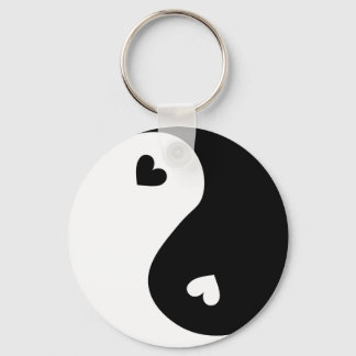 Chaveiro yin yang Hearts design