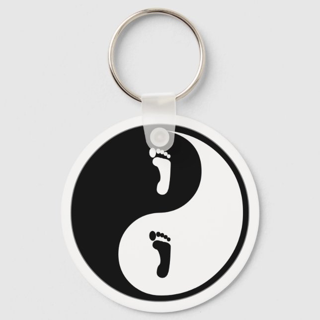 Chaveiro Yin Yang Podiatry (Frente)