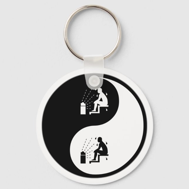 Chaveiro Yin Yang Sauna (Frente)
