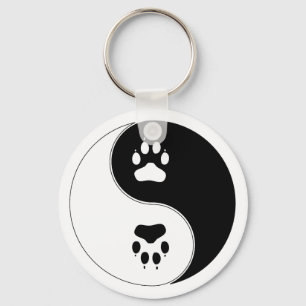 Chaveiro Ying Yang Paw Print