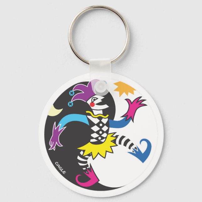 Chaveiro yinyang jester (Frente)
