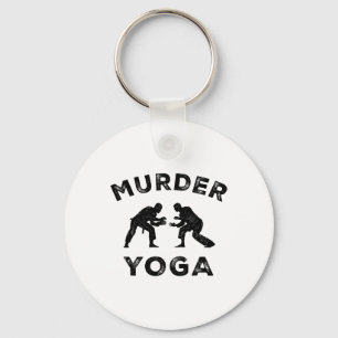 Chaveiro Yoga Assassino Humor Jiu-jitsu Paz Interior Bjj En