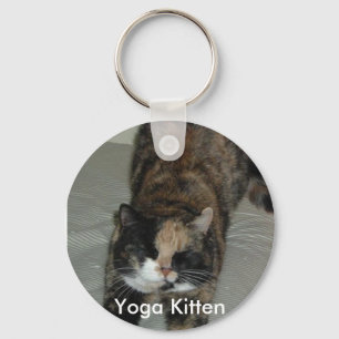 Chaveiro Yoga Calico Kitty Cat