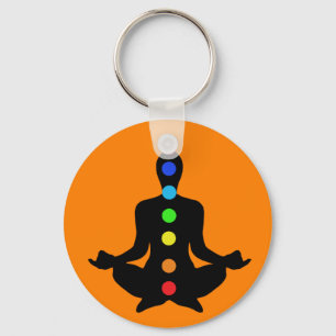 Chaveiro Yoga Chakras Keychain