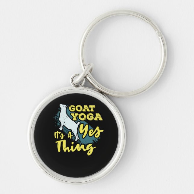 Chaveiro Yoga Goat Goatyoga (Frente)