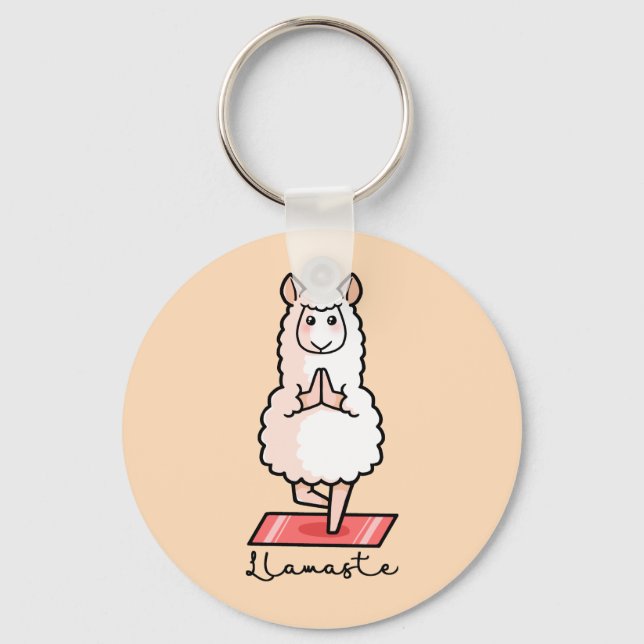 Chaveiro Yoga Llama - Llamaste (Frente)
