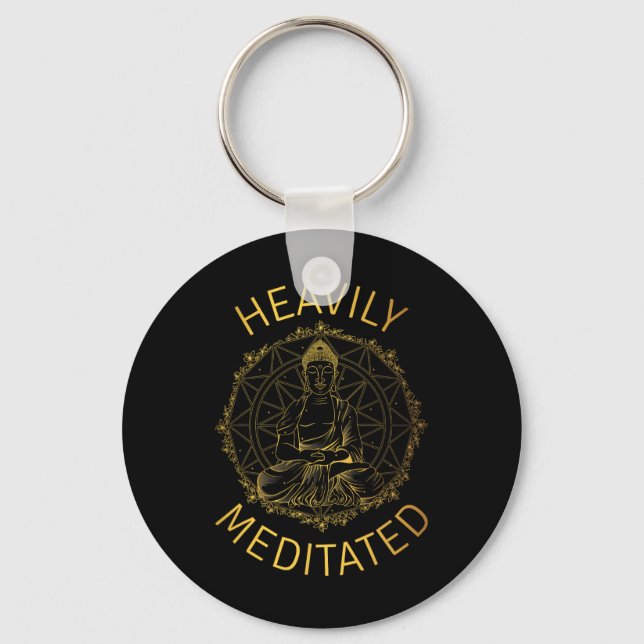 Chaveiro Yoga Meditado Profundamente Guerreiro Espiritual (Frente)