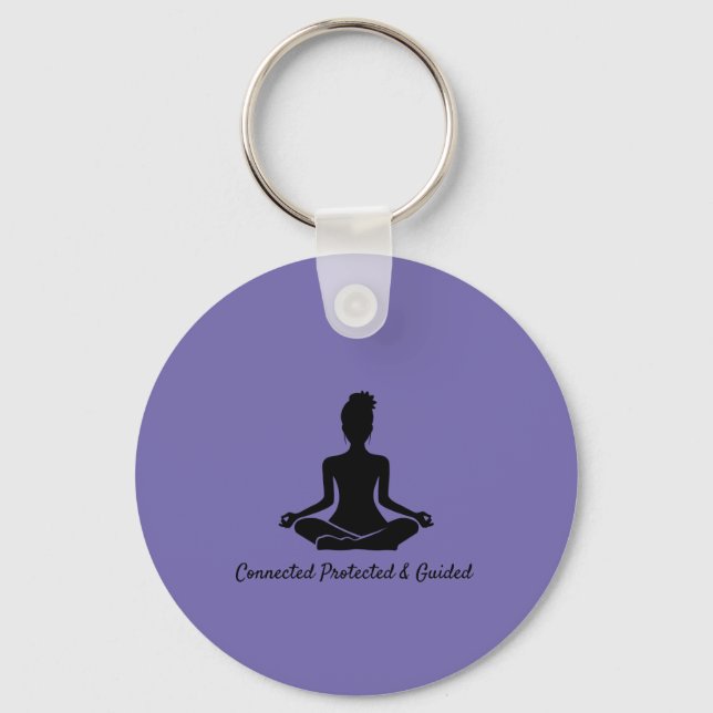 Chaveiro Yoga pose Mindtness Citação Keyring (Frente)