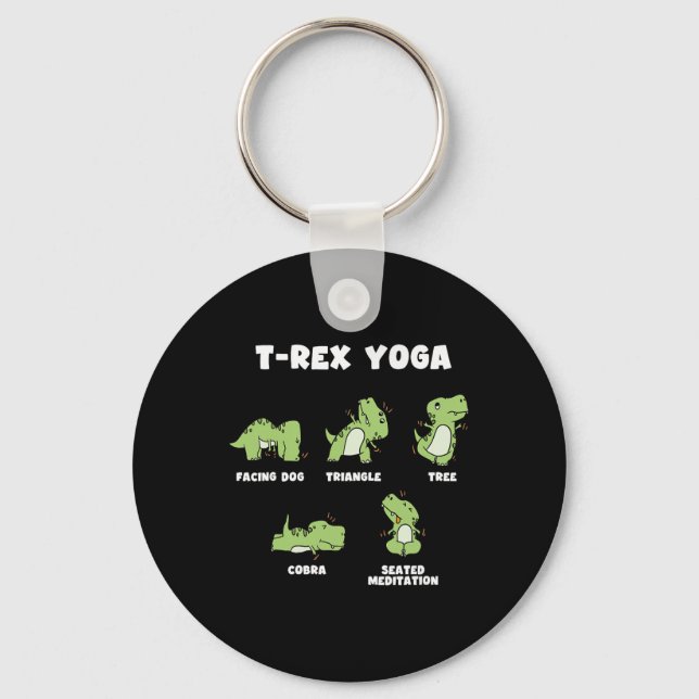 Chaveiro Yoga T-rex  (Frente)