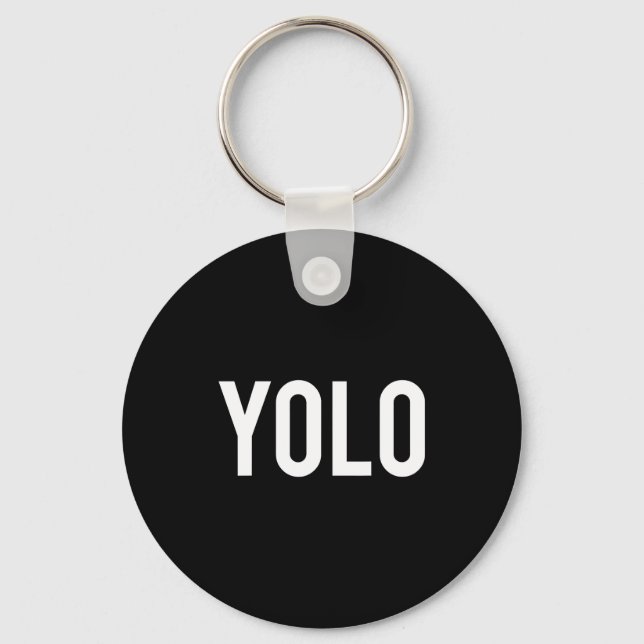 Chaveiro Yolo - Camiseta Divertida Presente de Hip Hop Rap  (Frente)