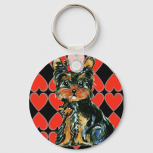 Chaveiro Yorkie Poo do Dia dos Namorados