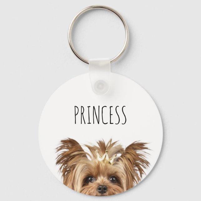 Chaveiro Yorkie Princess (Frente)