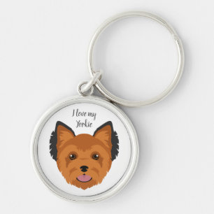 Chaveiro Yorkshire terrier. Yorkie Key chaveiro. Qualquer c