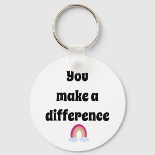 Chaveiro You Make a Difference Keychain
