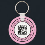 Chaveiro Your QR Code Business Promo Keychains<br><div class="desc">Promote your business with this QR code promotional keychain example. Perfect for small business marketing,  branding,  and professional giveaways. Easily add your company logo,  scannable QR code,  or custom text to create personalized branded accessories. A sleek minimalist product designed for clients,  events,  and networking success.</div>