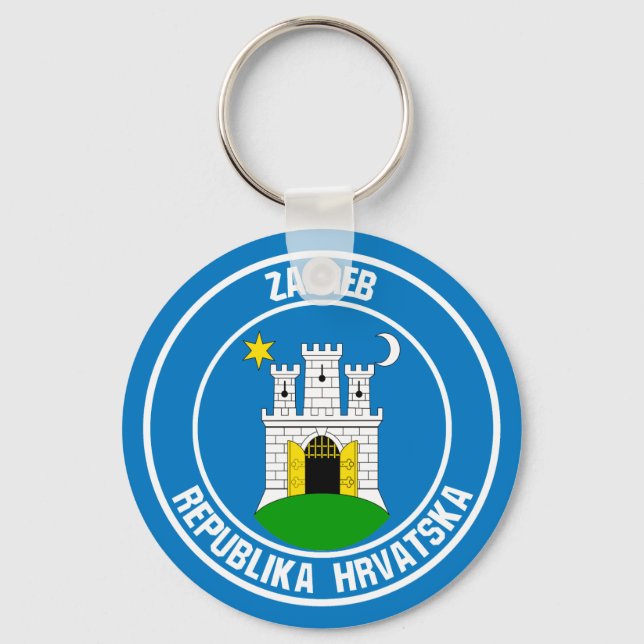 Chaveiro Zagreb Round Emblem (Frente)