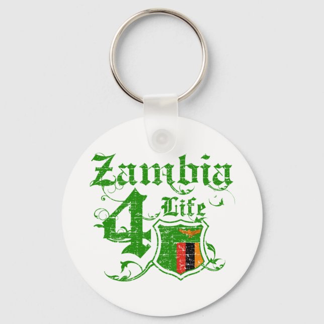 Chaveiro Zâmbia para a vida (Frente)