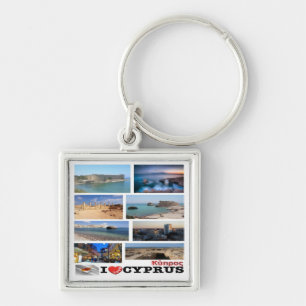 Chaveiro zCY029 I AMOR mosaico de CHIPRE,