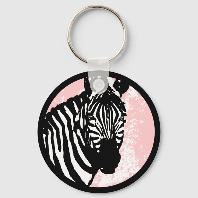Chaveiro zebra. (Frente)