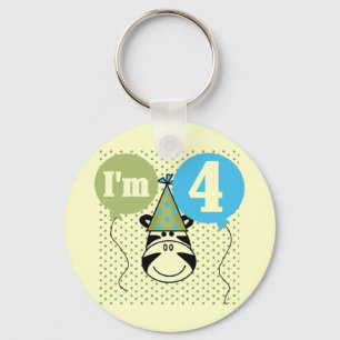 Chaveiro Zebra 4º Aniversário T-shirts e presentes