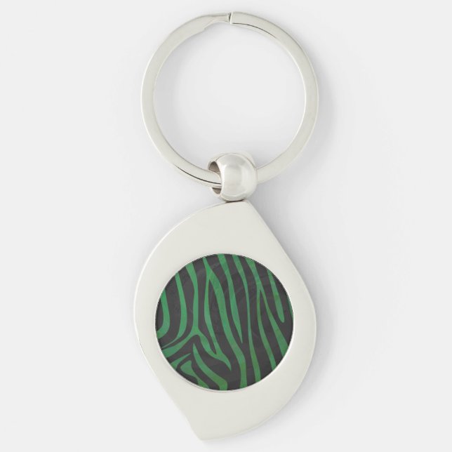 Chaveiro Zebra Black e Green Impressão (Frente)