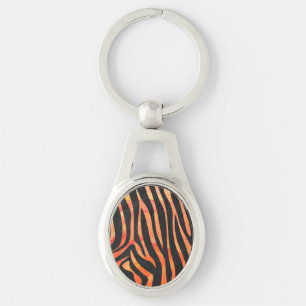Chaveiro Zebra Black e Orange Impressão