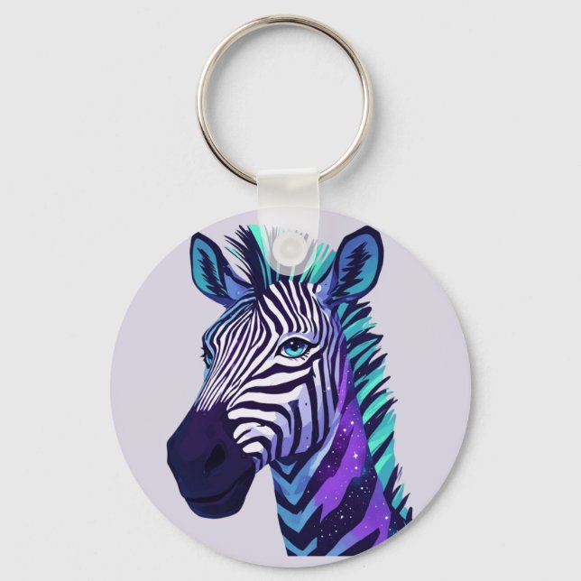 Chaveiro Zebra Espacial (Frente)