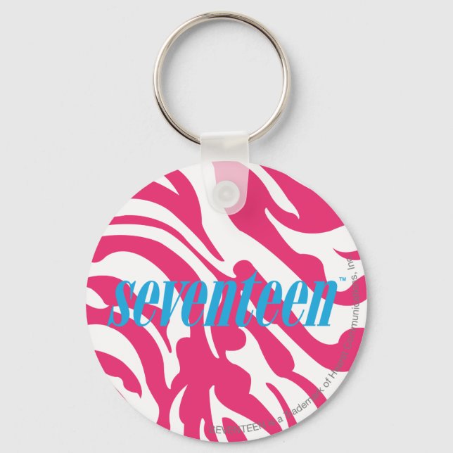 Chaveiro Zebra Magenta (Frente)