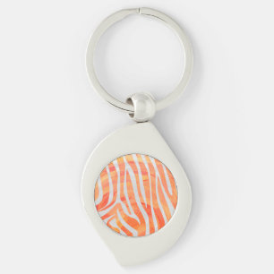 Chaveiro Zebra Orange e Impressão branco